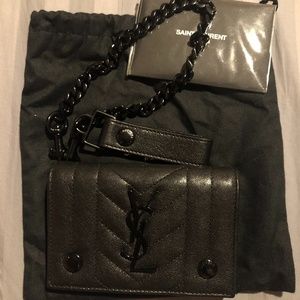 Saint Laurent Monogram chain wallet